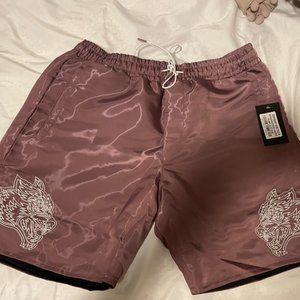 BIG WOLF HEAD FASTED (V3) SHORTS IN PURPLE STONE